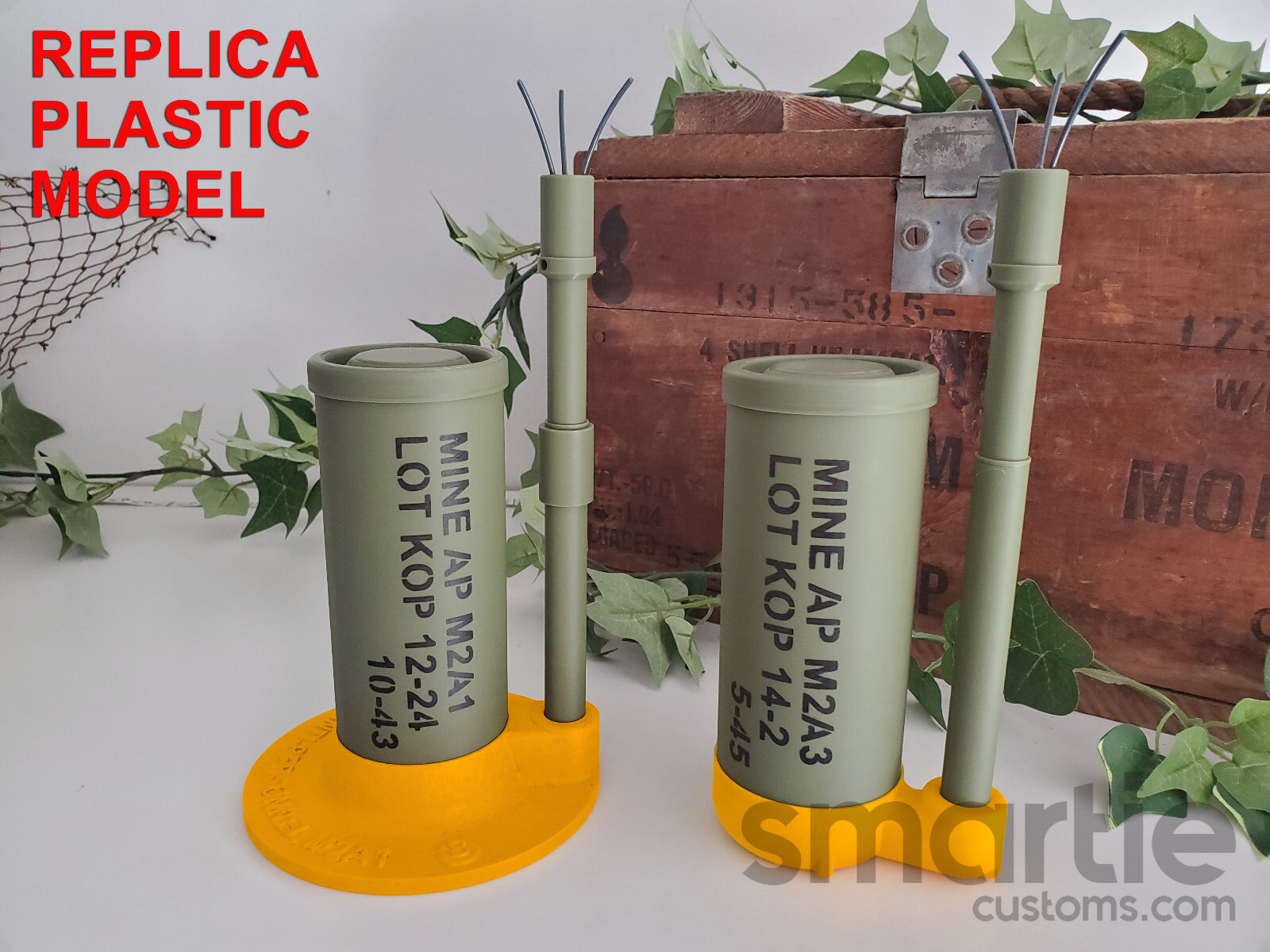 DUMMY M2A1 M2A3 WW2 Anti-Personnel Mine – Accurate Size Plastic Replica