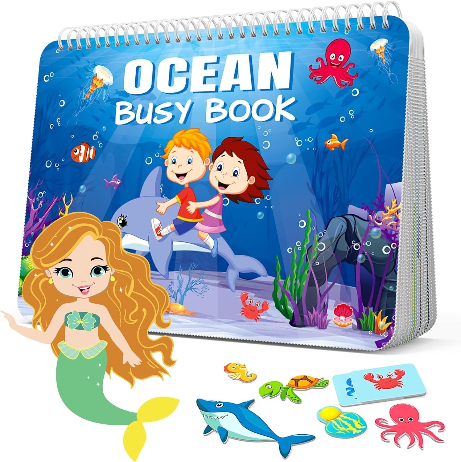 Preschool Busy Book for Toddlers Montessori Educational Learning Activity 3+