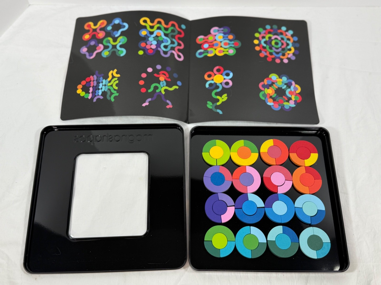 Brainwright Spinning Circles Magnashapes free form magnetic wooden shapes – NEW!