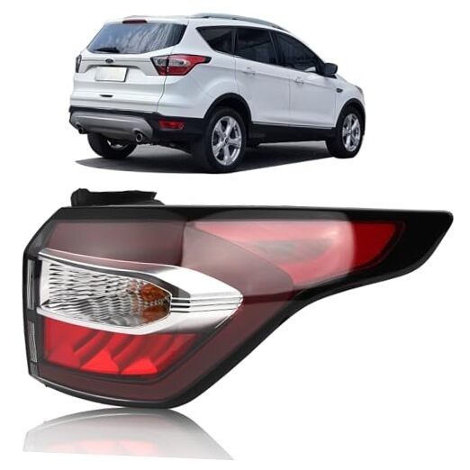 Tail Light Compatible with 2017 2018 Ford 17-18 Escape & Right Passenger Side