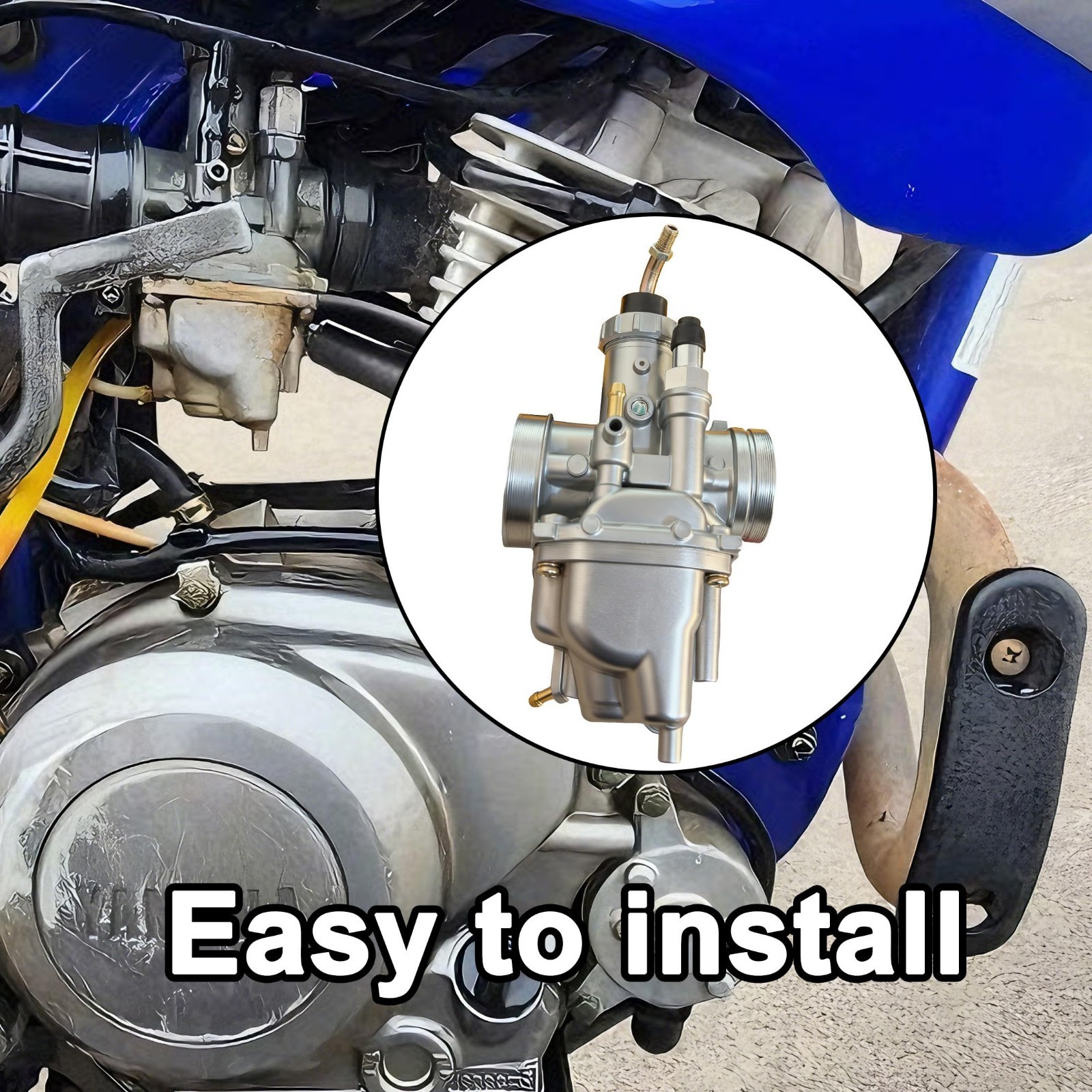 TTR125 Carburetor + Fuel Switch Valve Petcock for Yamaha TTR125L TTR-125 Carb