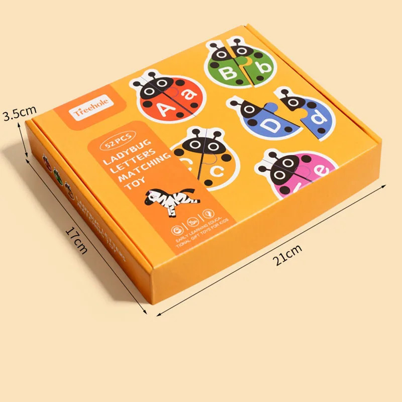 Letter Cognition Word Spelling Matching Card Letters Cartoon Education Teaching