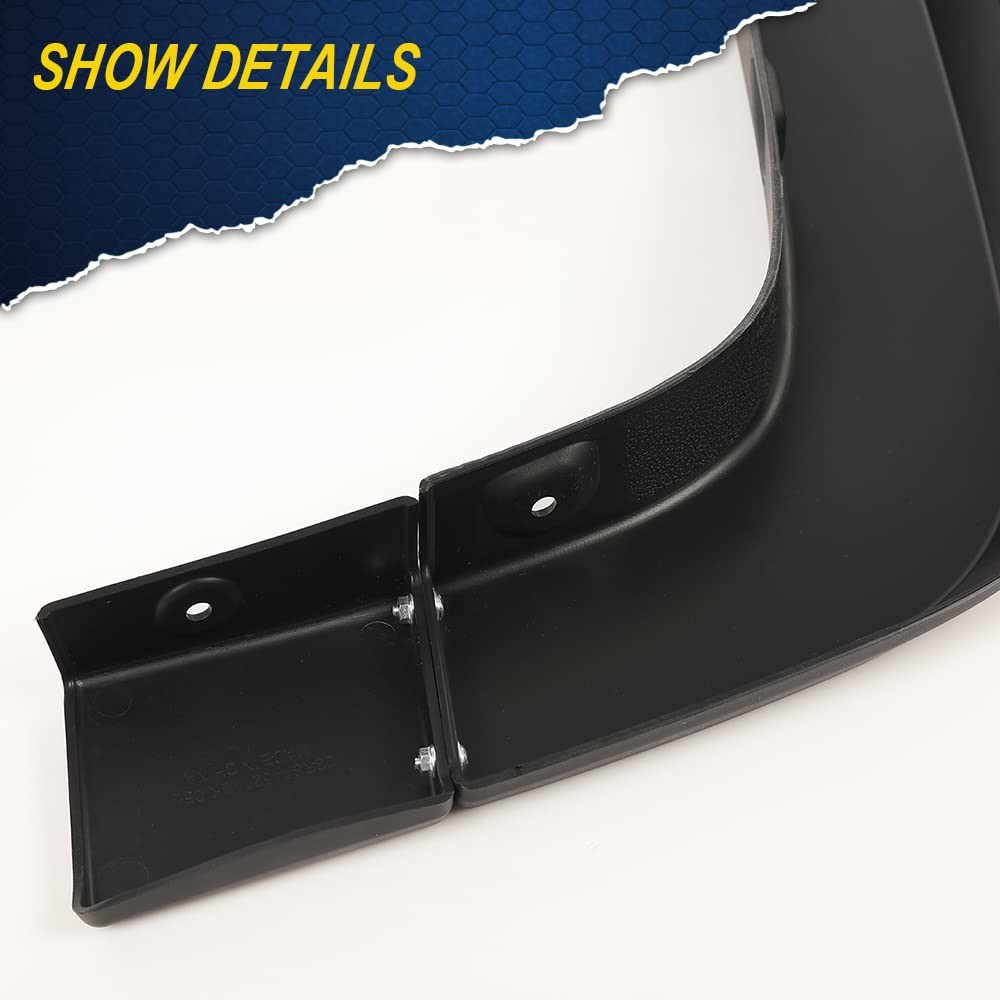 4 Pack Fender Flares for Chevy Silverado 2014-2018 1500, 2015-2019 2500HD 3500HD
