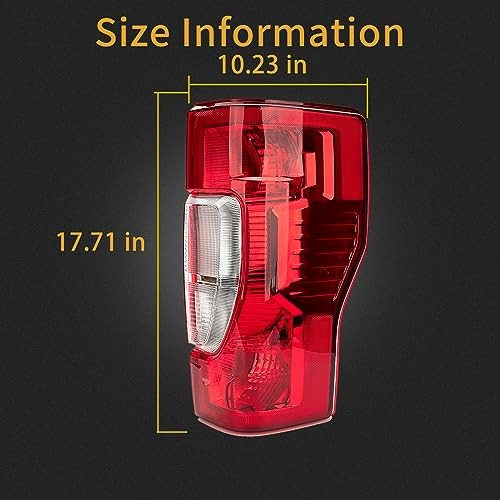 Right Passenger Side Rear Tail Light Assembly for 2020-2022 Ford F250/F350/F450