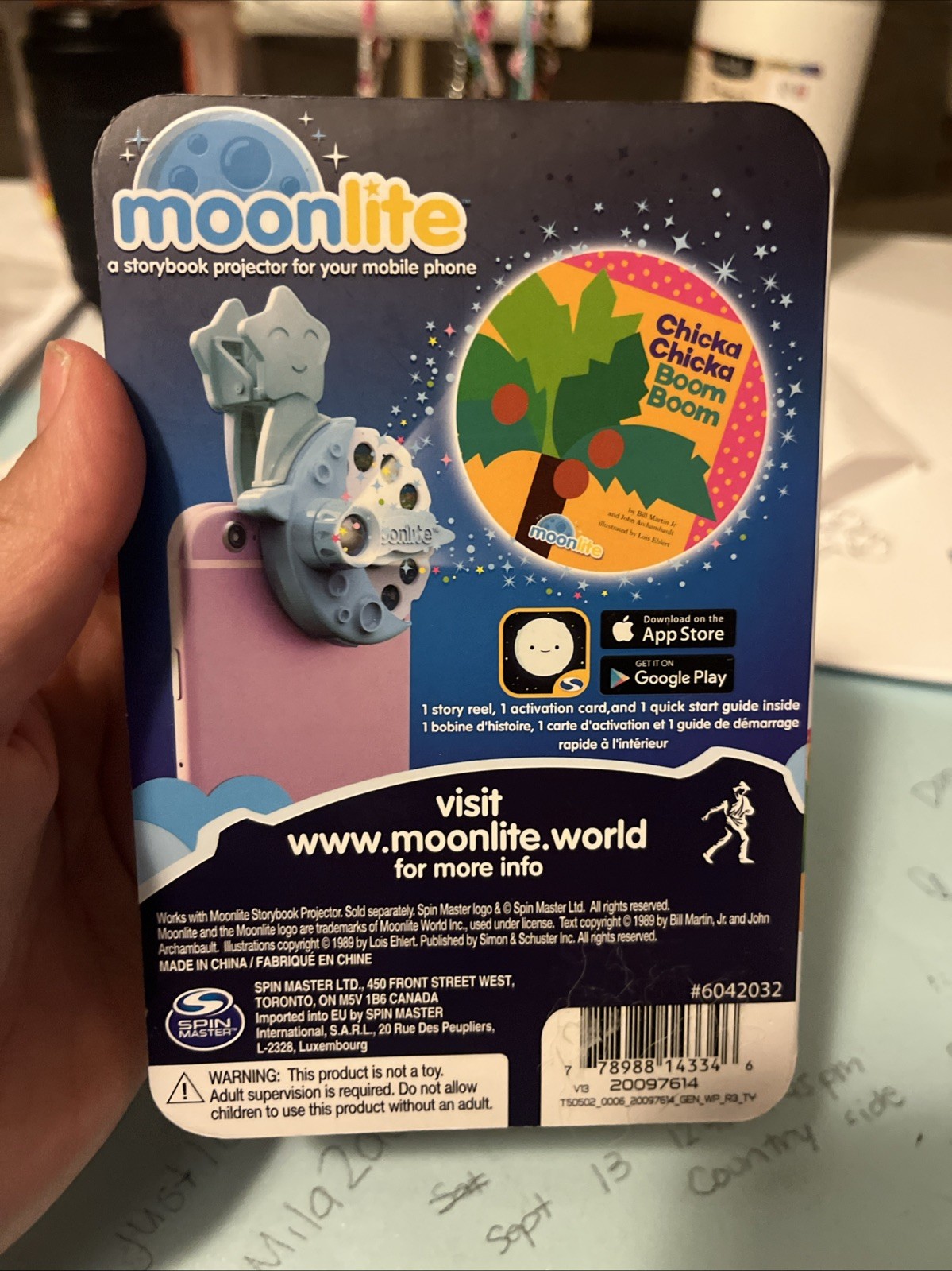 Moonlite Chicka Chicka Boom Boom Storybook Projector Story Reel Ages 1+