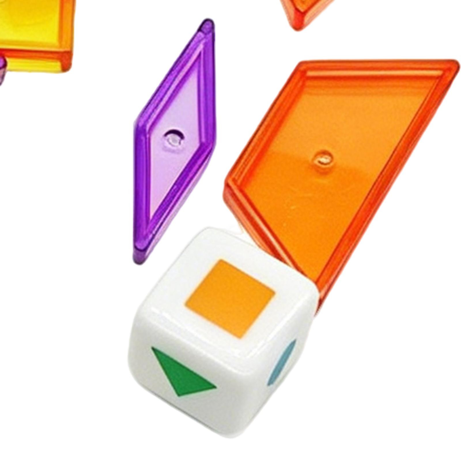 Transparent Early Education Aids Pattern Blocks For Home Preschool Kindergarten