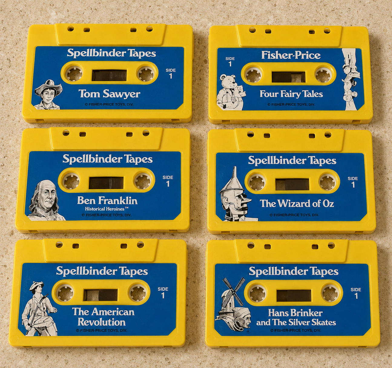 Fisher-Price Spellbinder Tapes Cassette Lot Sealed NOS Vintage 70s Educational