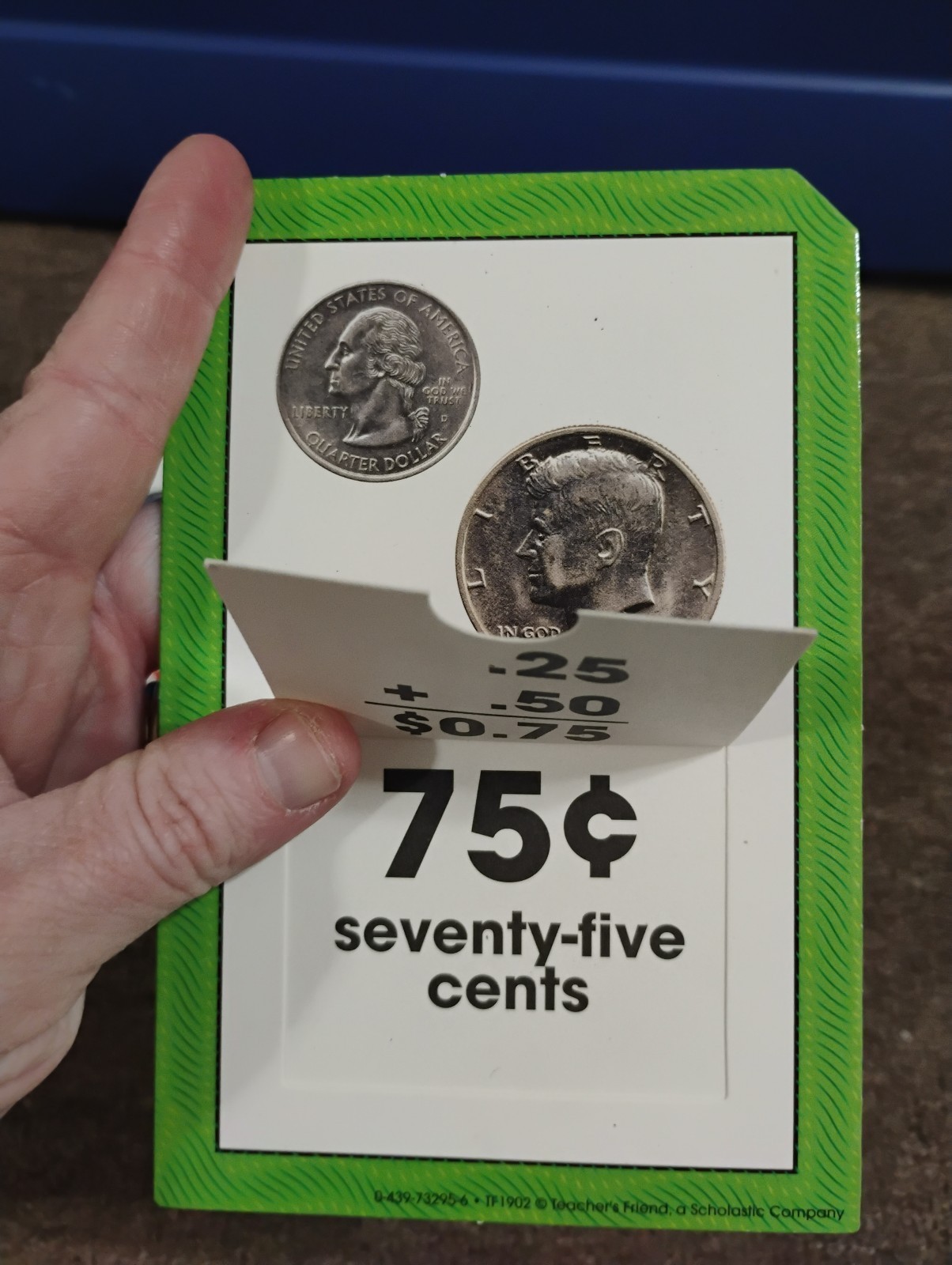 Scholastic Flip-Open Flash Cards Money & Telling Time COMPLETE