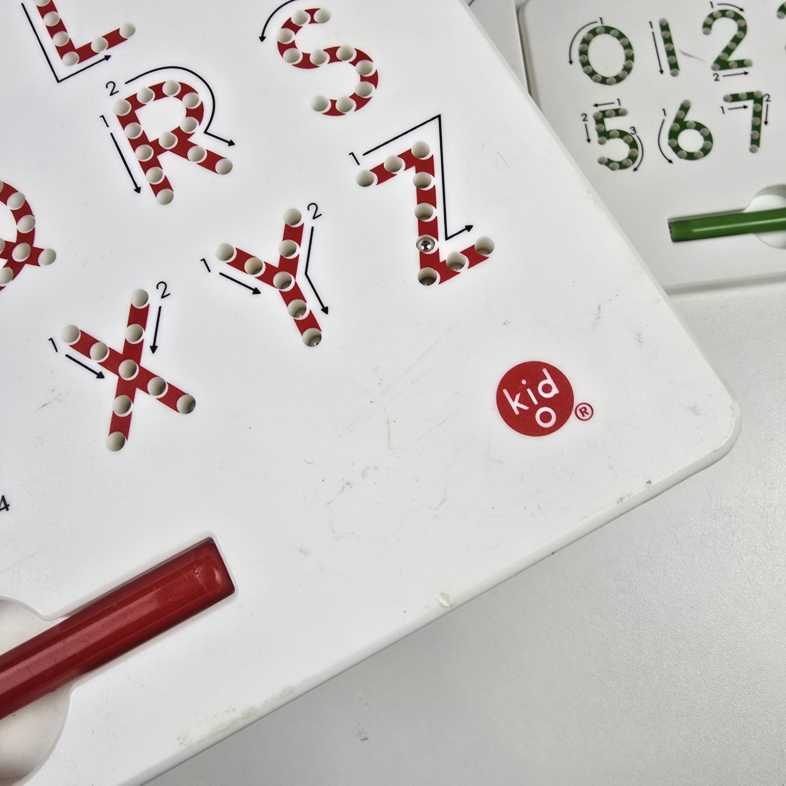 Kid O Alphabet Numbers Writing MAGNATAB A to Z Upper Case Letter Reusable