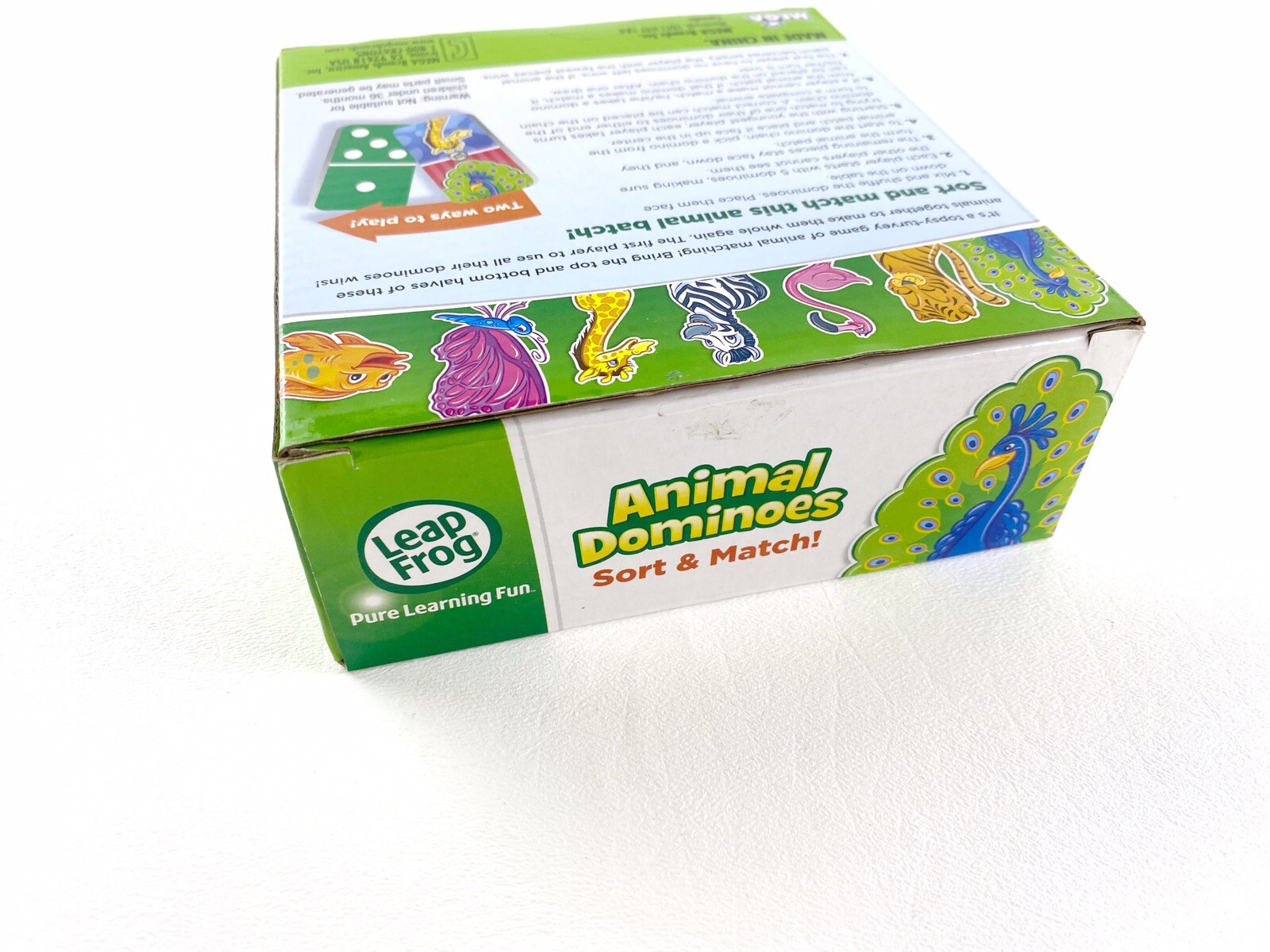 Leap Frog Animal Dominoes Sort & Match Education Toy Grade Pre-K 28 Pieces
