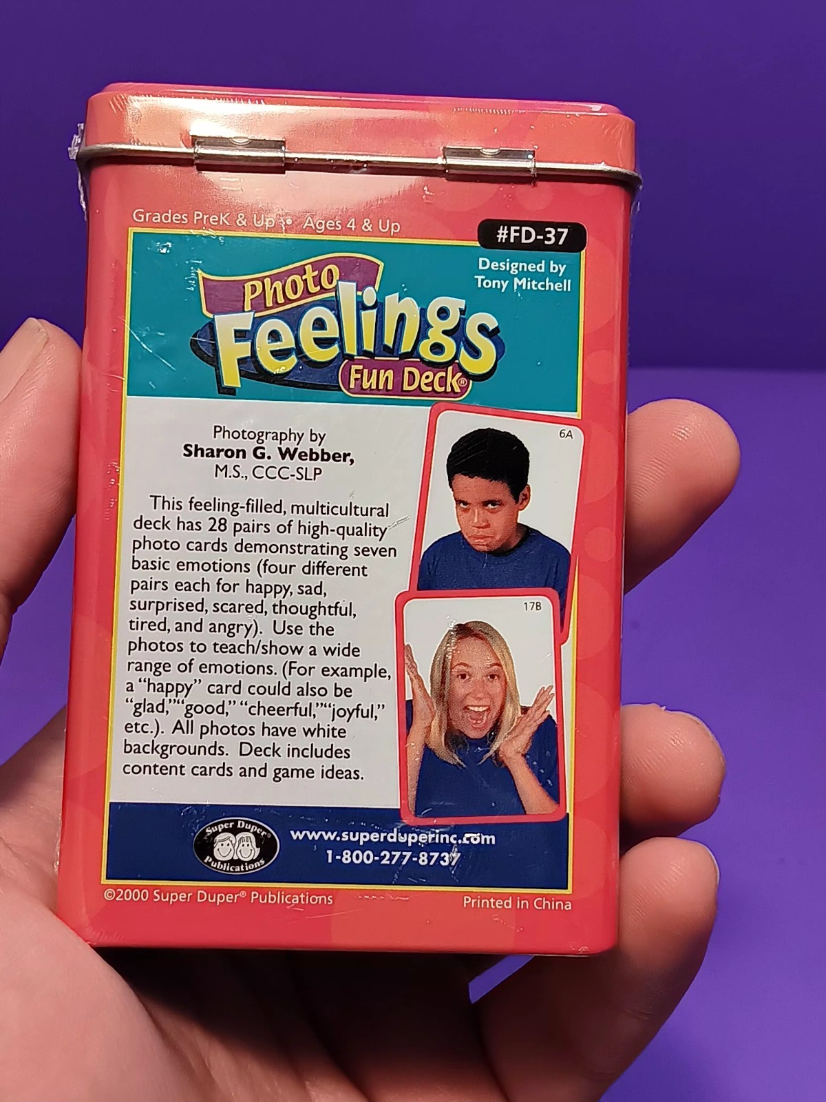 Super Duper Publications Photo Feelings Fun Deck FD-37 NEW SEALED Speech Therapy