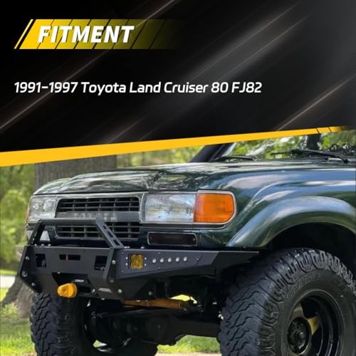 Front Bumper Signal Light Housing Compatible with Toyo-ta Land Smoked Lens