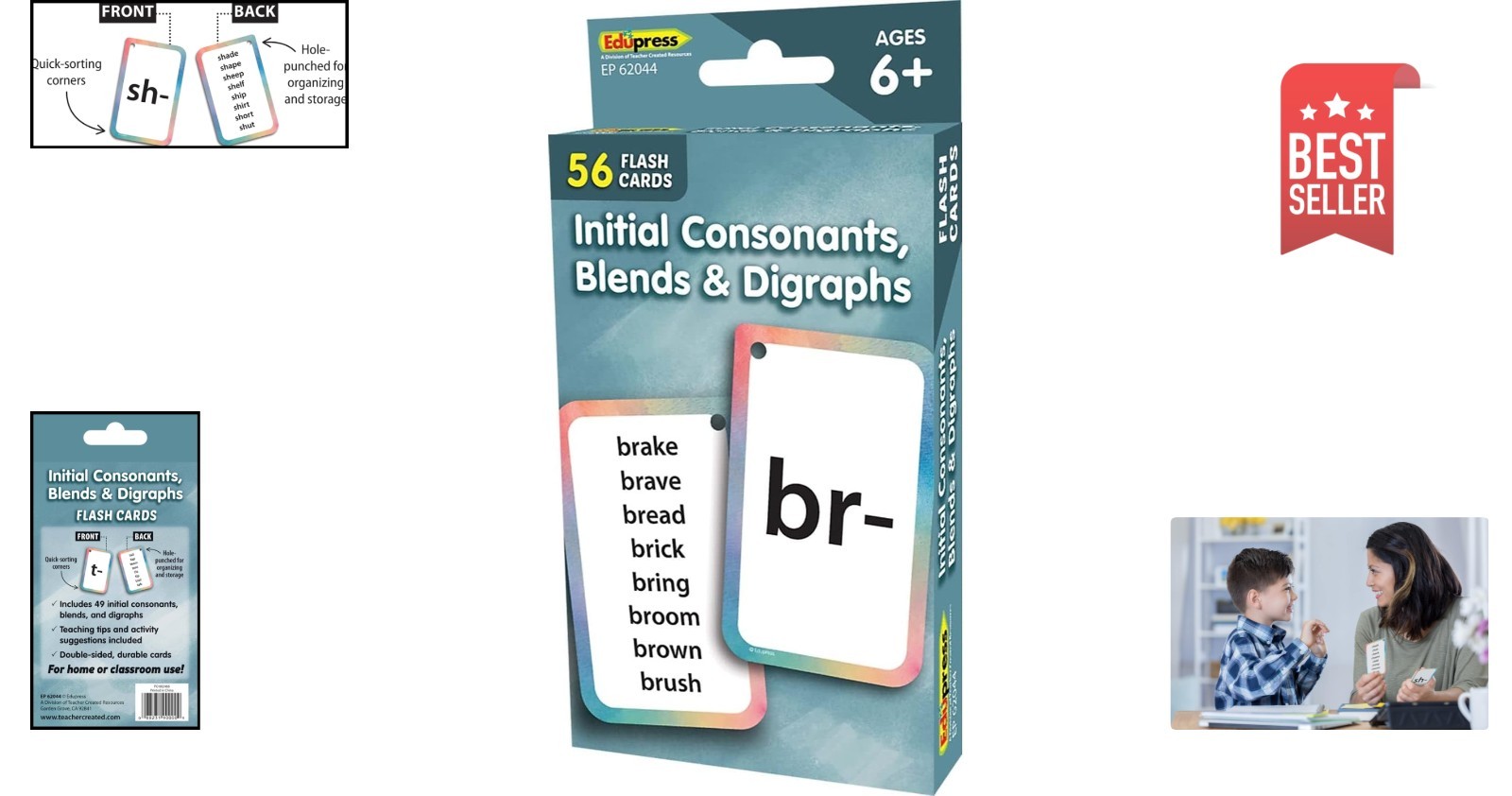 Educational Language Skills Flash Cards with Teaching Tips – 3-1/8″ x 5-1/8″