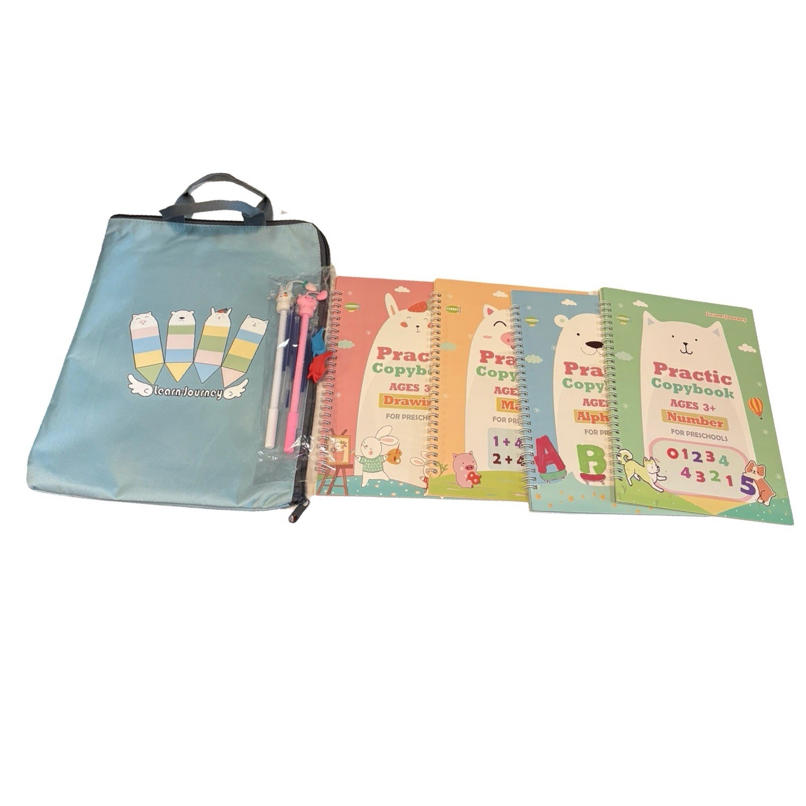 Preschool Handwriting Practice Books Calligraphy Reusable Groove alphabet