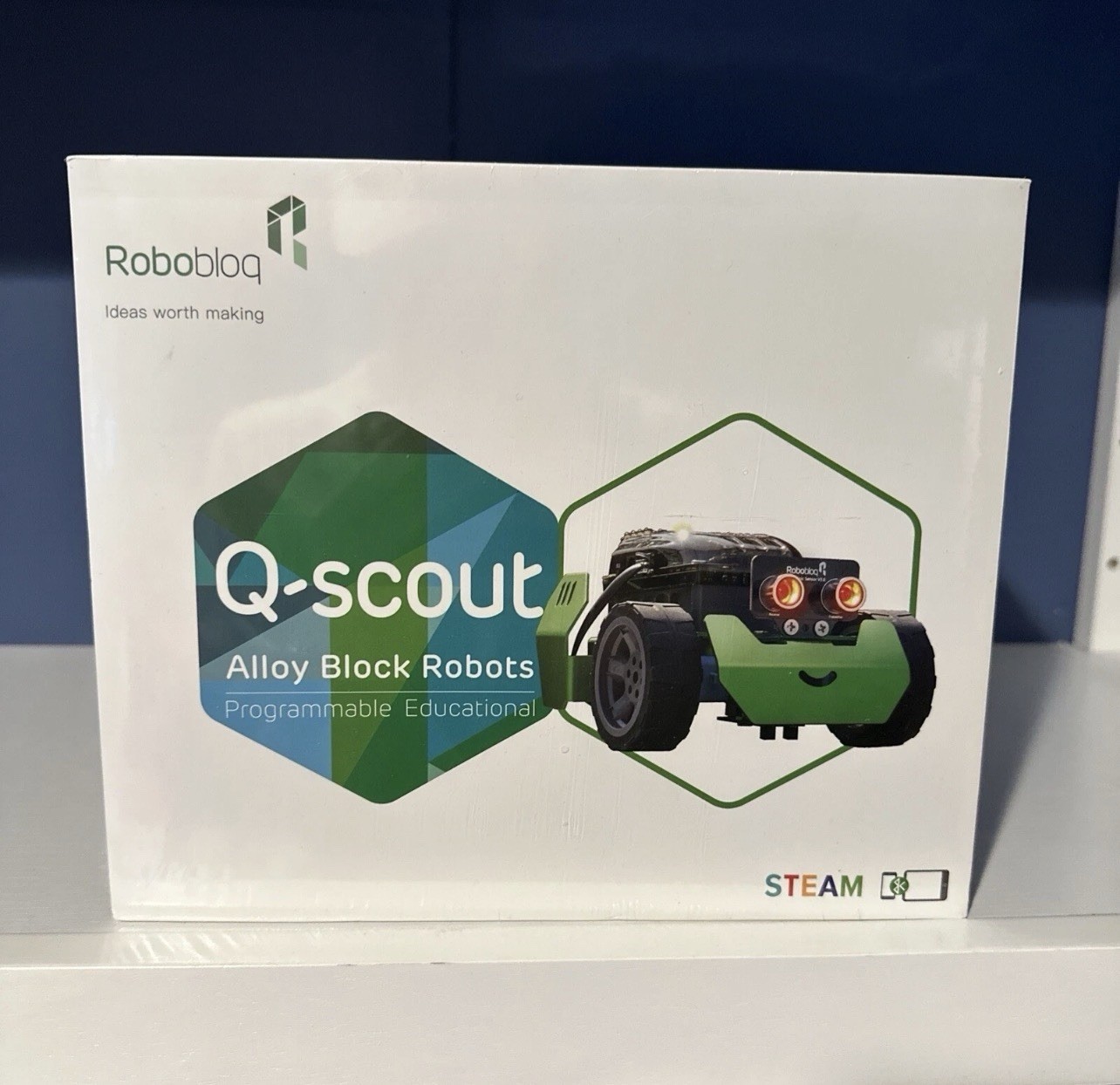Robobloq Q-Scout STEM Robot Kit Coding Programmable Educational Toy Kid Open Box
