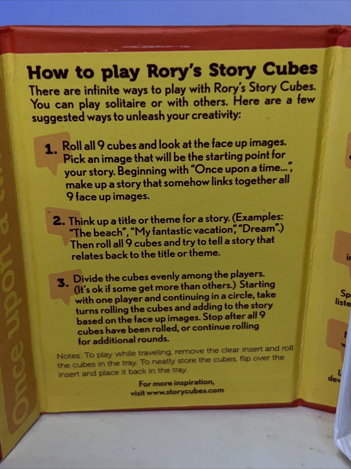 Rory’s Story Cubes Gamewright Classic Dr Toy 10 Best Games Winner! NEW!!