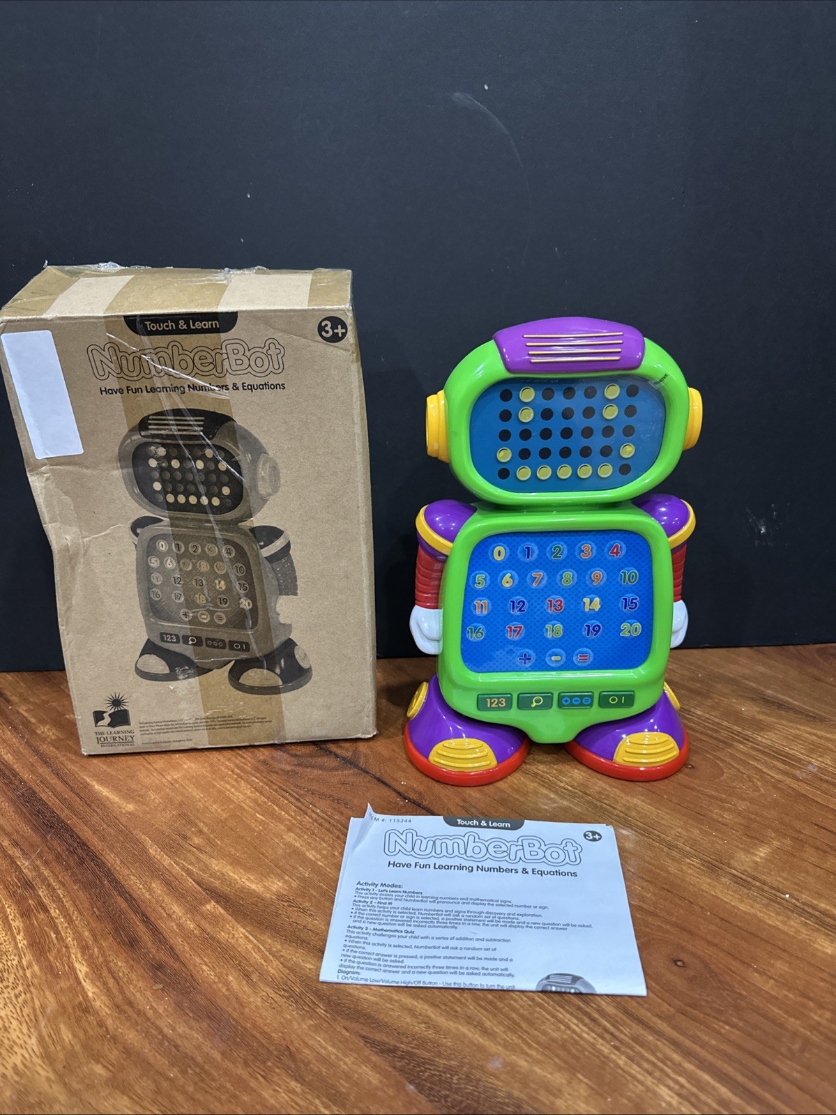 The Learning Journey Touch Learn NumberBot – NIB i20