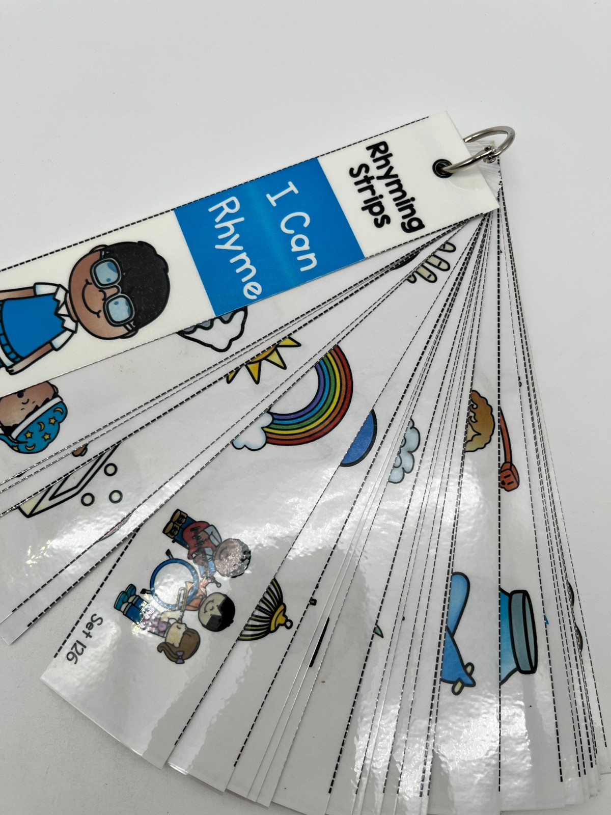 Rhyming Strips I Can Rhyme Literacy Center Task Cards 4 Sets Classroom