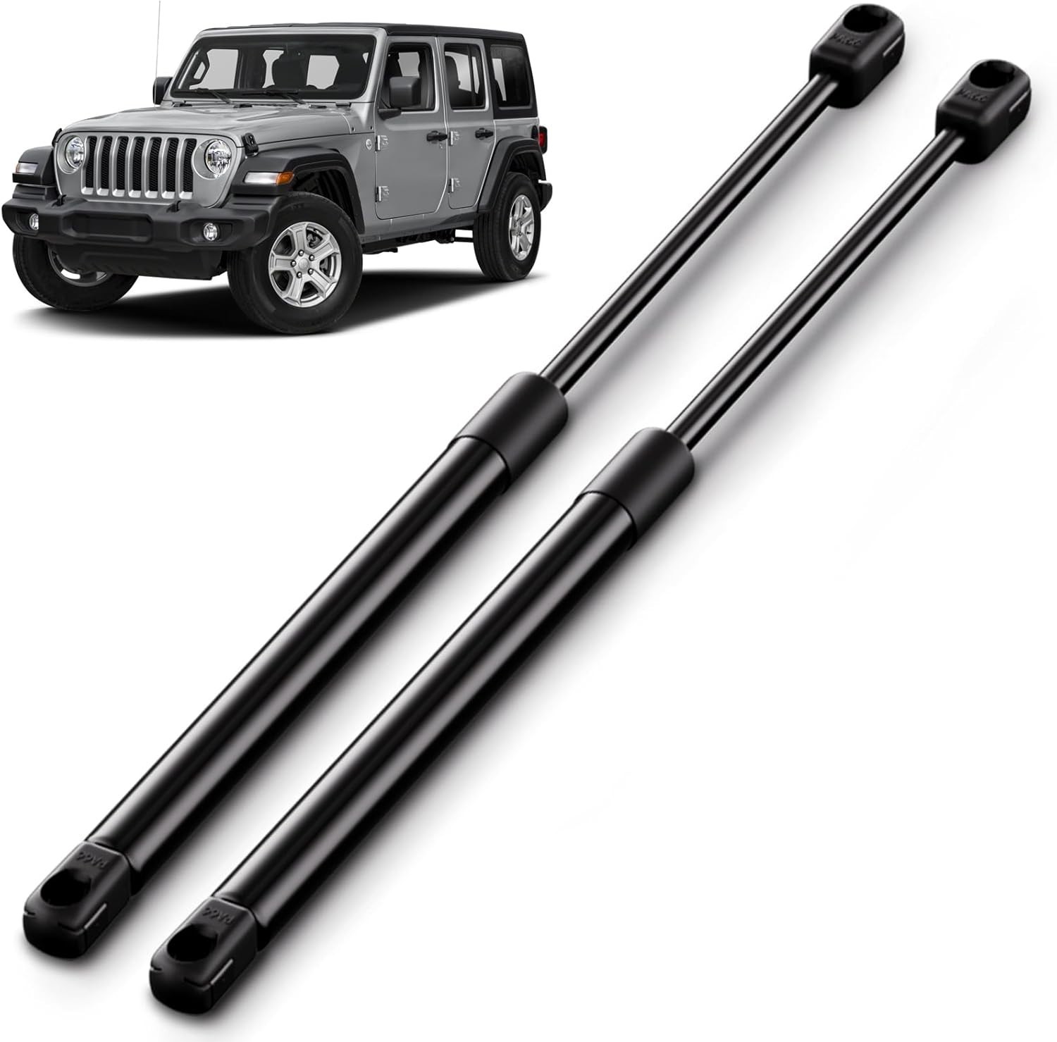Rear Window Struts for 2018-2025 Jeep Wrangler | 2 Carbon Steel Supports