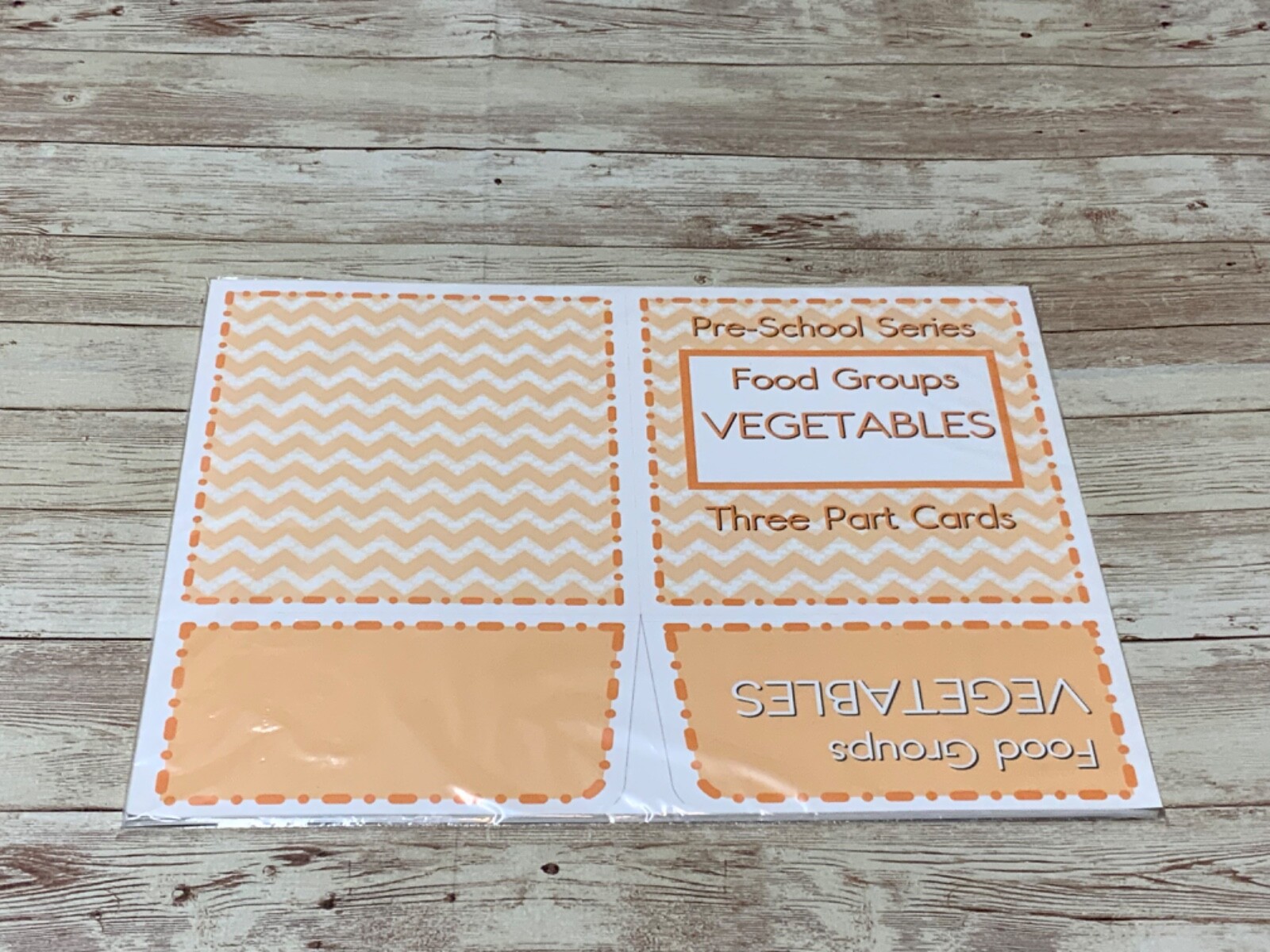 Montessori – Vegetables – Food Groups Series – Three Part Card – (PRINTED) DIY