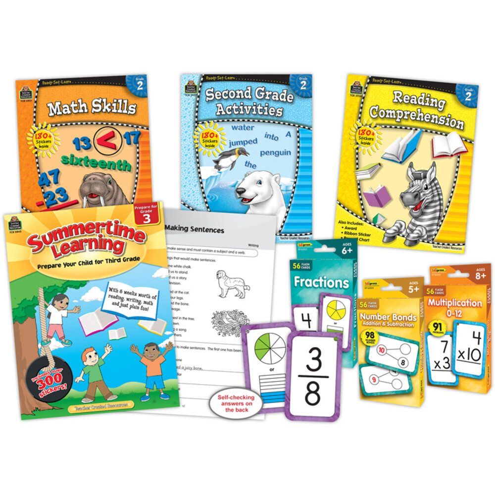 TEACHER CREATED RESOURCES TCR32400 Learning At Home: Grade 2 Kit