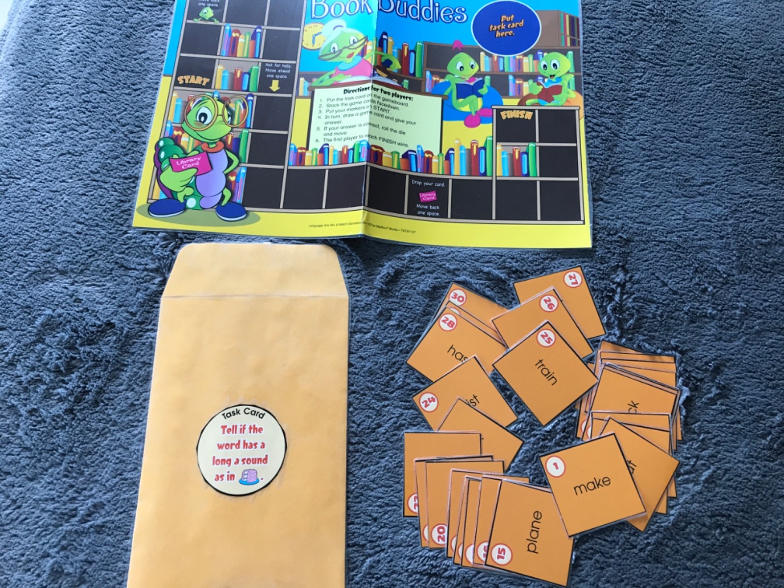 Book Buddies! Long A sounds language arts teacher game resources 1st grade