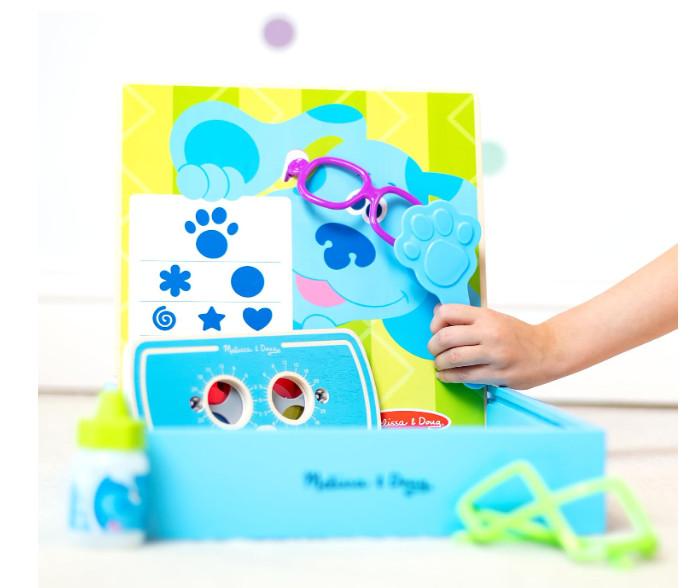 Melissa & Doug Blues Clues & You! Time for Glasses Play Set Wood Tray FREE SHIP