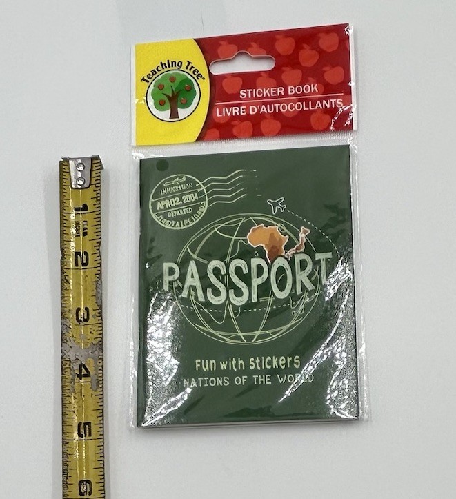 Teaching Tree Toy Passport And Stickers With Ticket To Italy