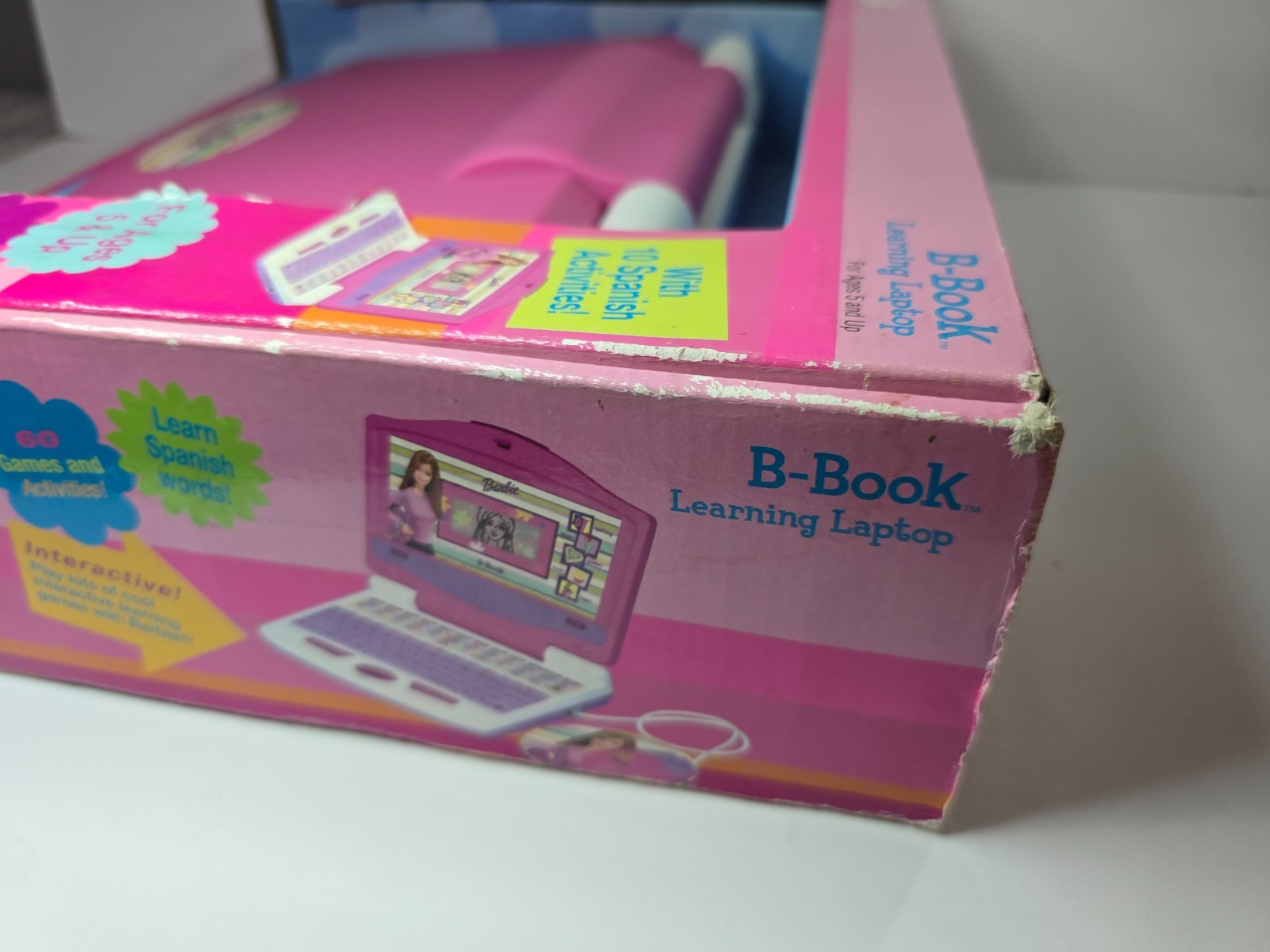 Barbie B-Book Learning Laptop Mattel 60 Games & Activities Y2K Toy 2003 – NIB