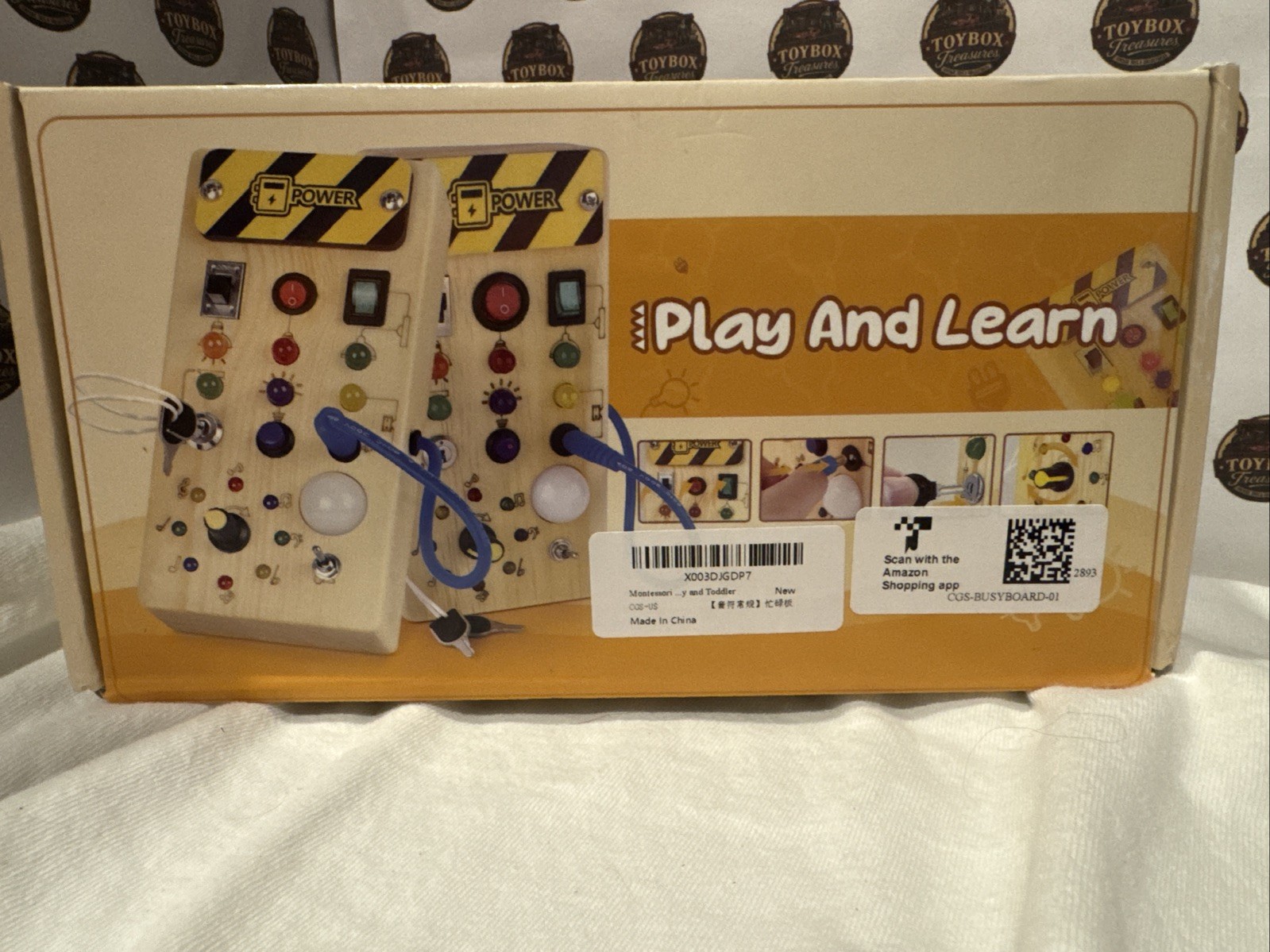 Montessori Toddler Busy Board: Play and Learn Designed for 7” x 4” NIB