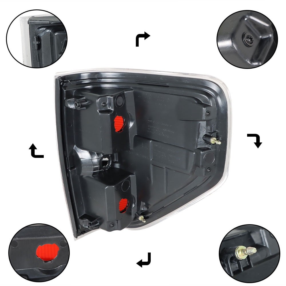 Smoked Tail Lights for 2009-2014 Ford F-150 Pickup Truck – Driver & Passenger