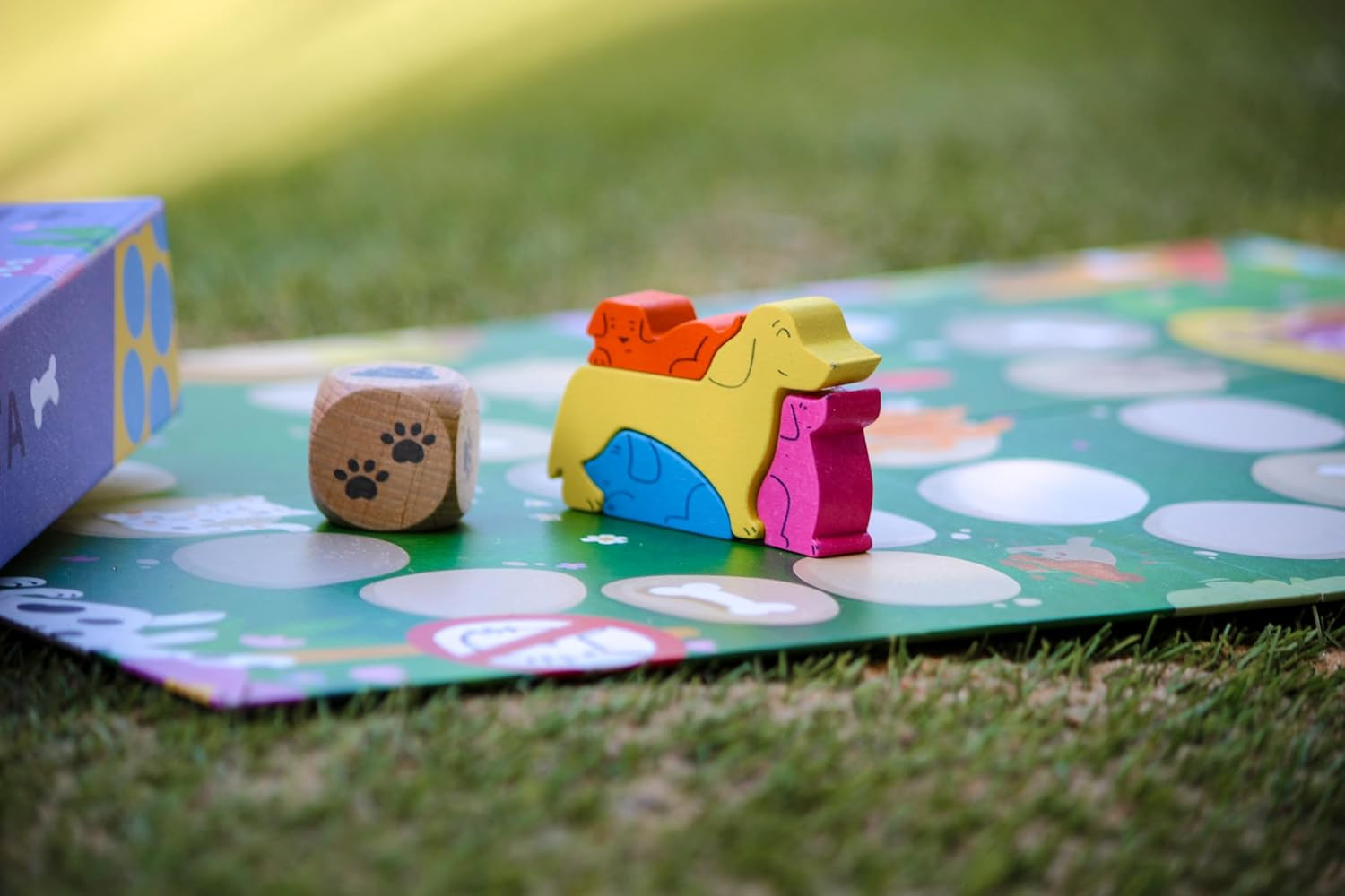 Mom’N Pups Wooden Social Play Game | Cooperative Preschool Learning for Kids | B