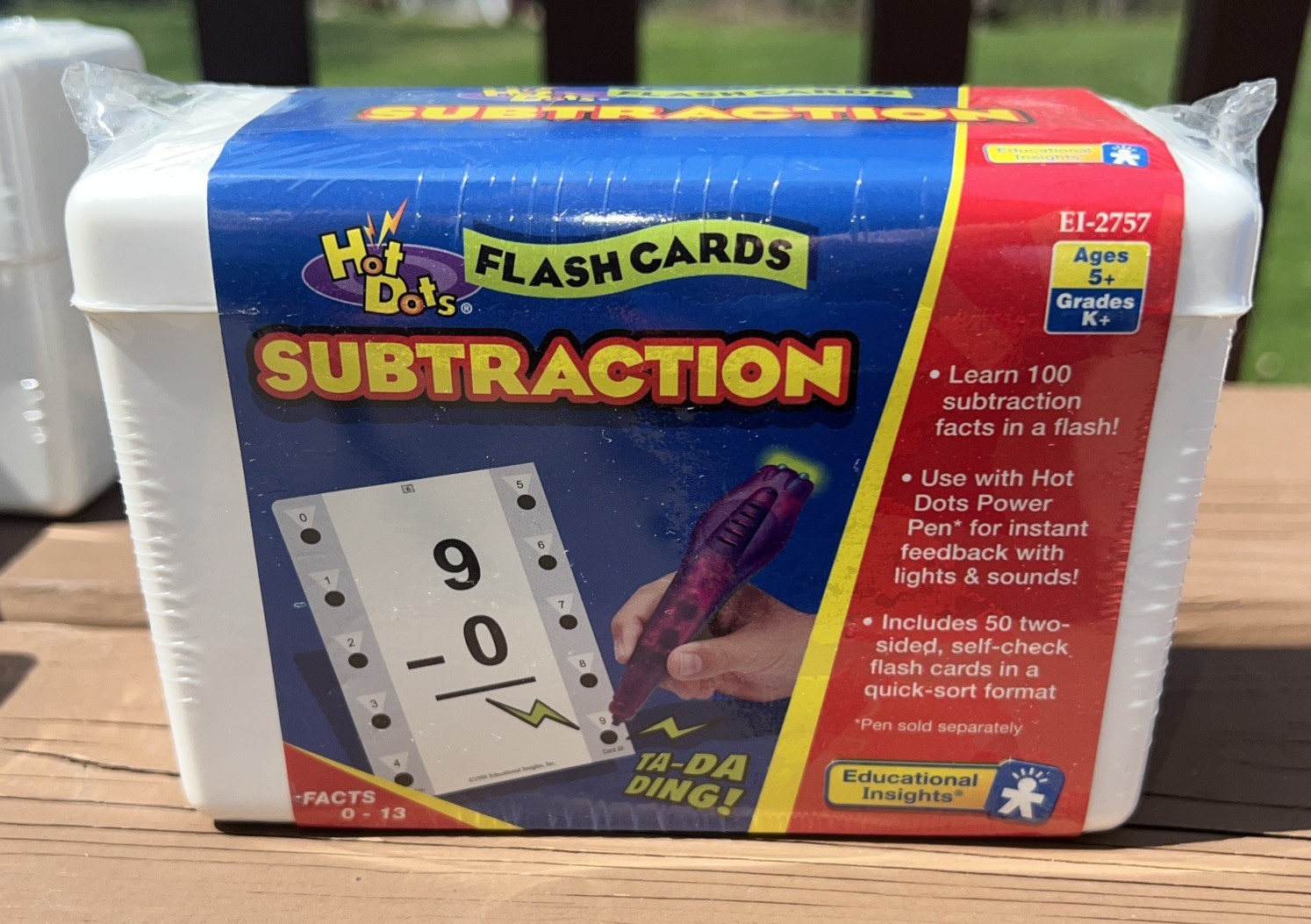 5 Hot Dots Flash Cards Math, Telling Time, States Educational Insights NO STYLUS