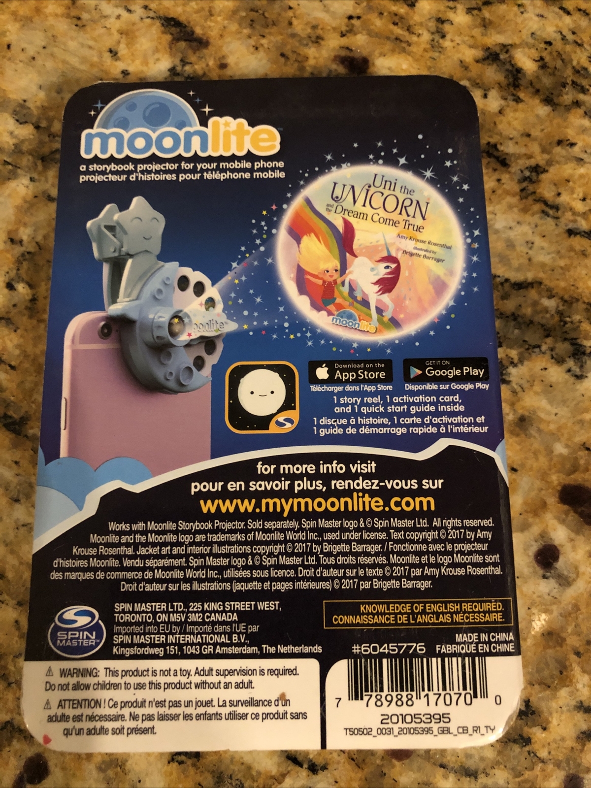 moonlite story reel “uni The Unicorn And The Dream Come True” Age 3-7