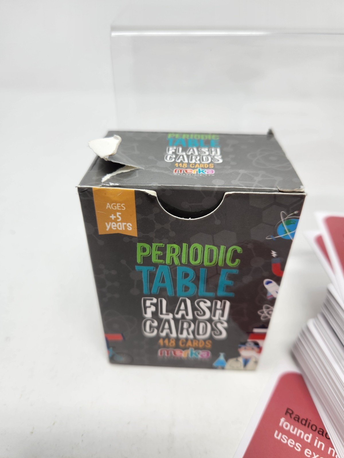 Periodic Table Flash Cards, Educational Periodic Table Cards- 118 Cards in Box