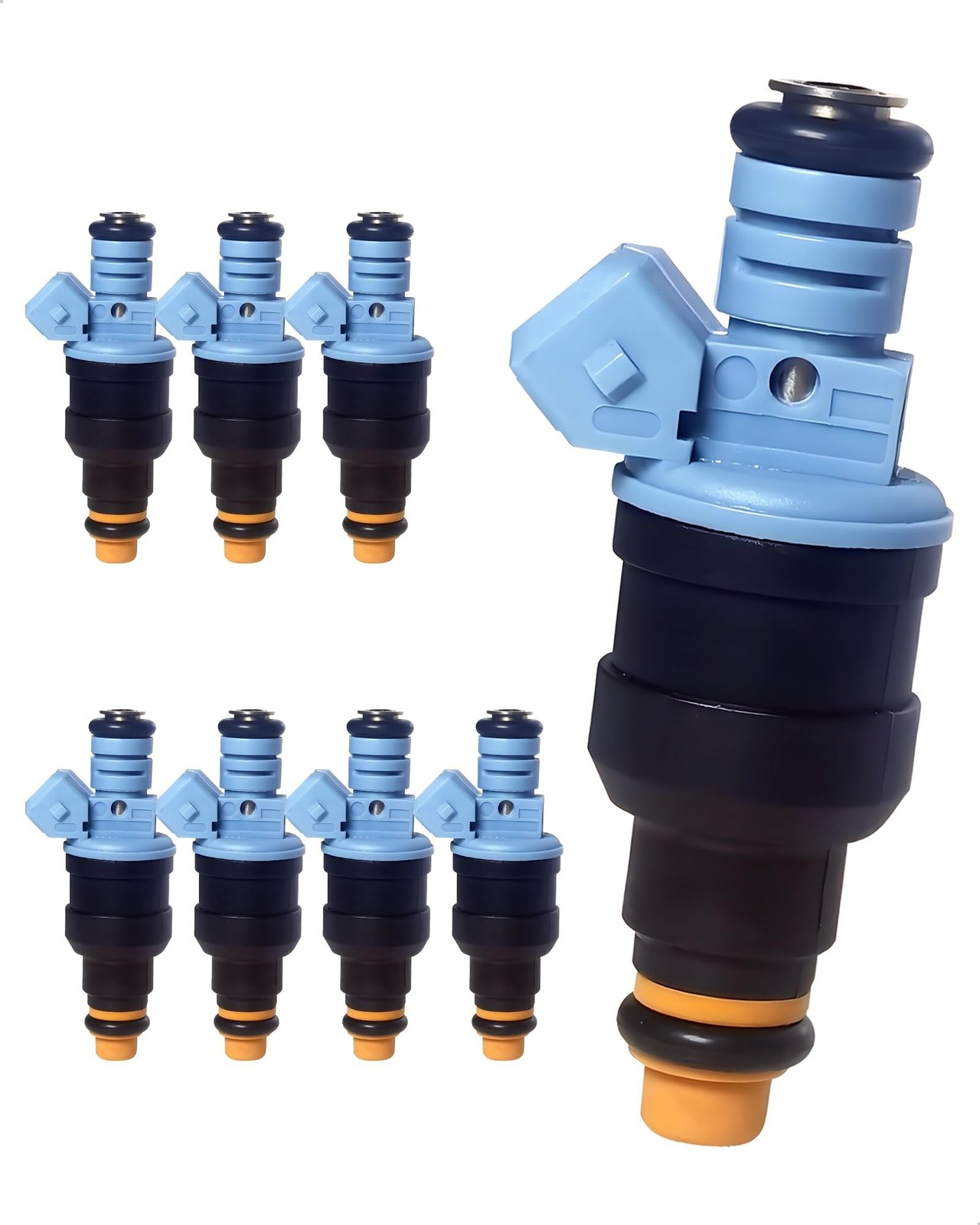 8-Count Fuel Injector Compatible with Ford E-150/E-250/E-350 Econoline 1987-1…