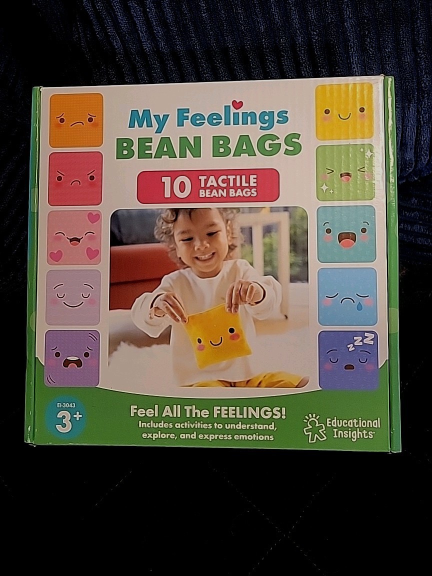 Educational Insights My Feelings Bean Bags Sensory Bags Pack of 10 New Sealed