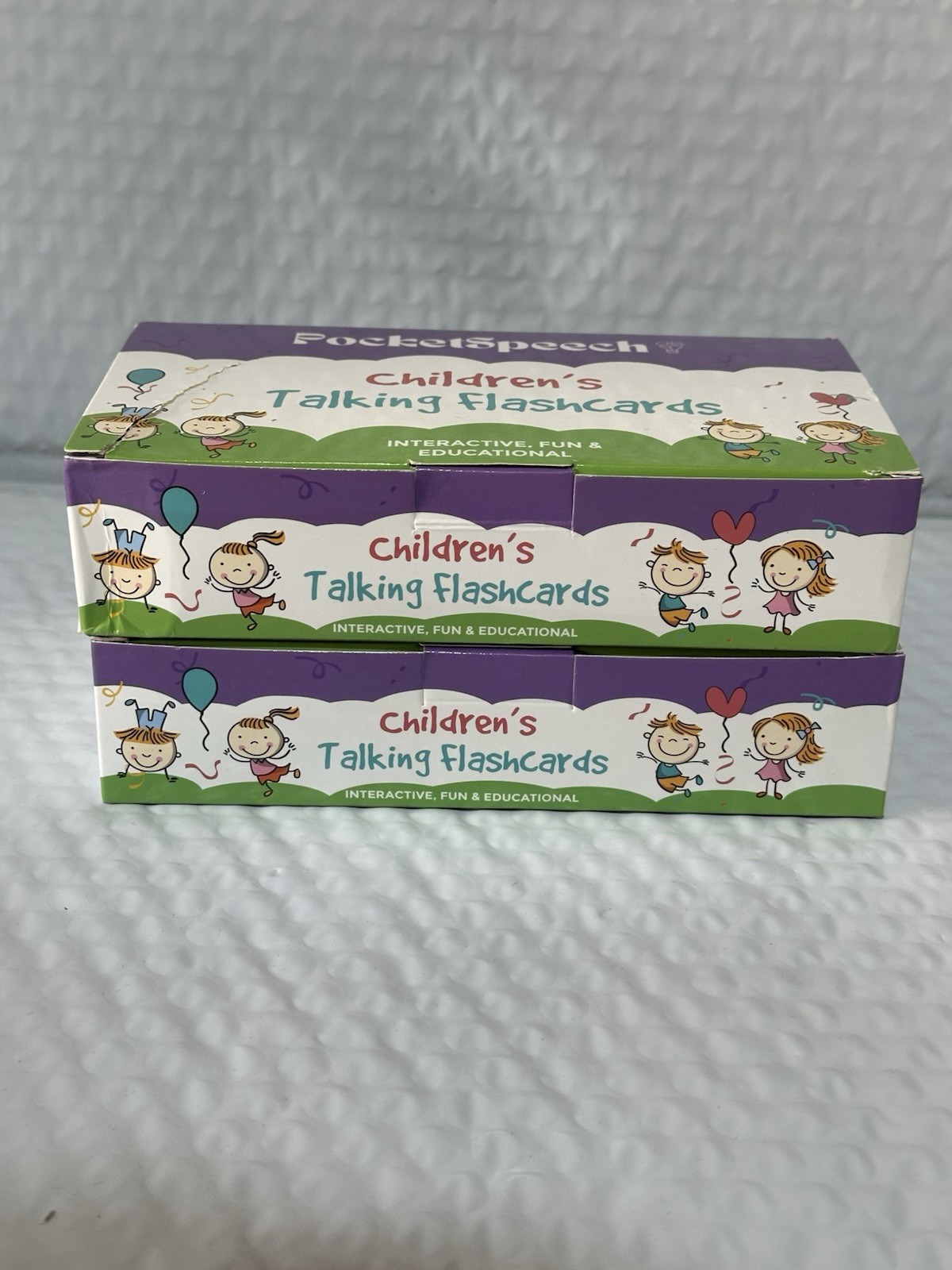 2x Pocket Speech Children’s Talking Flash Cards!! 220 Words Each Box ( 2 Pack)