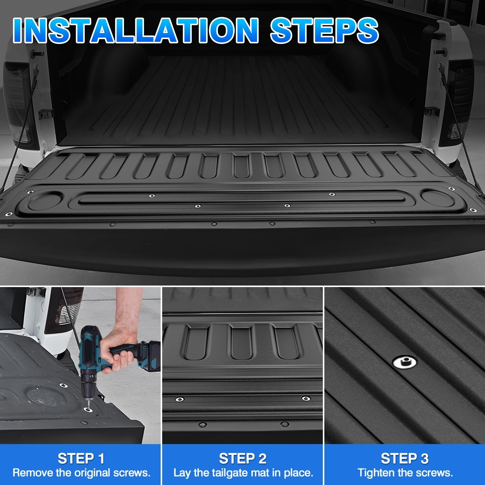 Tailgate Mat for Dodge Ram 1500 2009-2018/1500 Classic Standard 2019-2024, Ta…