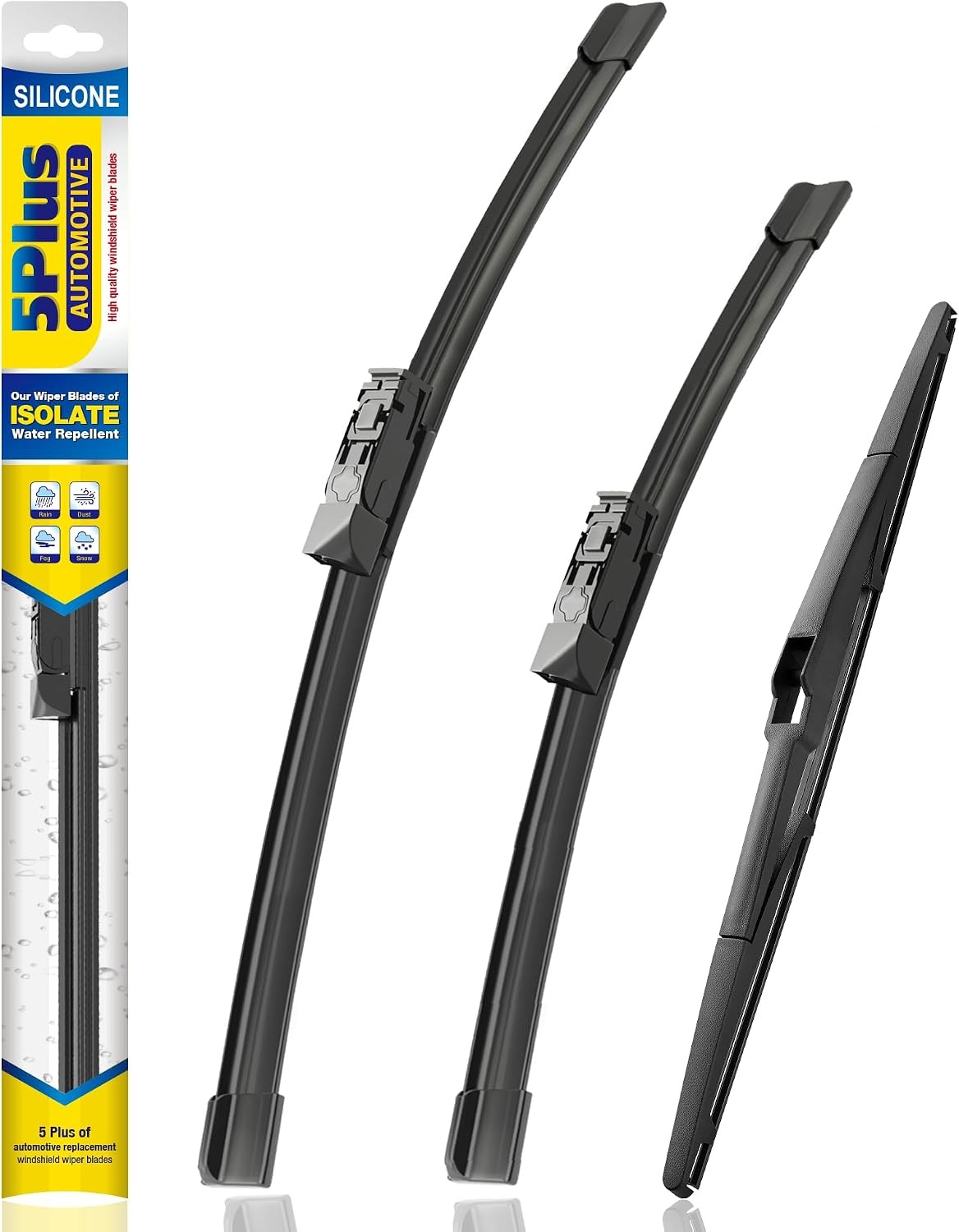 5 PLUS Silicone 3pc Wiper Blades Toyota CHR