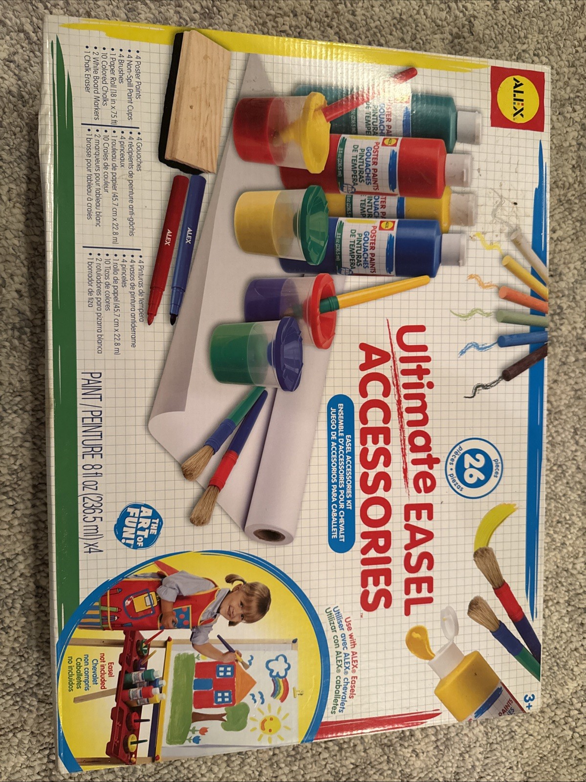 ALEX Toys Artist Studio Ultimate Easel Accessories 26 Piece Art Supply Kit. NEW