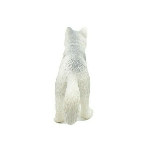 Fox, Arctic, White, Plastic Animal, Educational, Toy, Kids, Realistic 3″ OK21