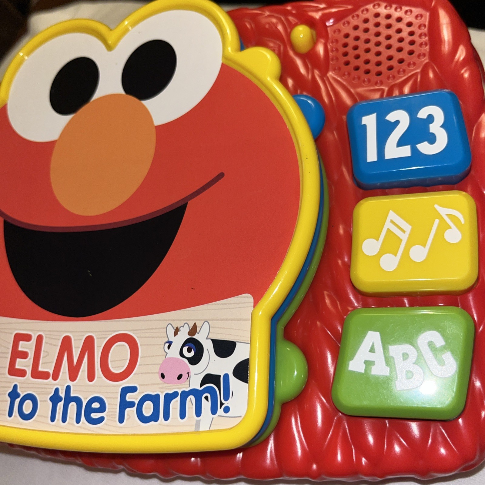 Sesame Street Elmo Goes to the Farm Interactive Musical Toy Book Letters/Numbers