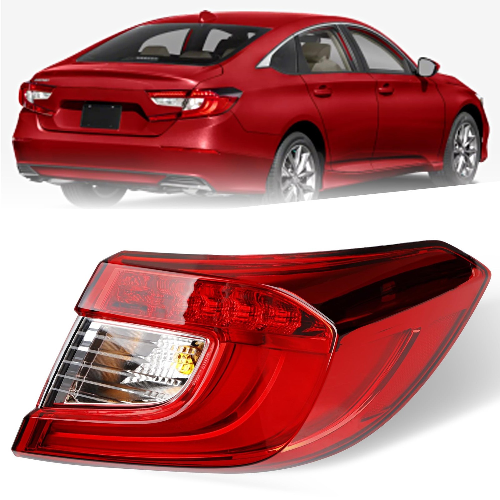 Taillight Assembly for Honda Accord Sedan 2018-2022 – Brake Tail Light Replac…