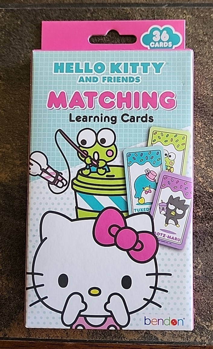 BENDON Hello Kitty & Friends 36-Card Matching Learning Card Game (NEW)