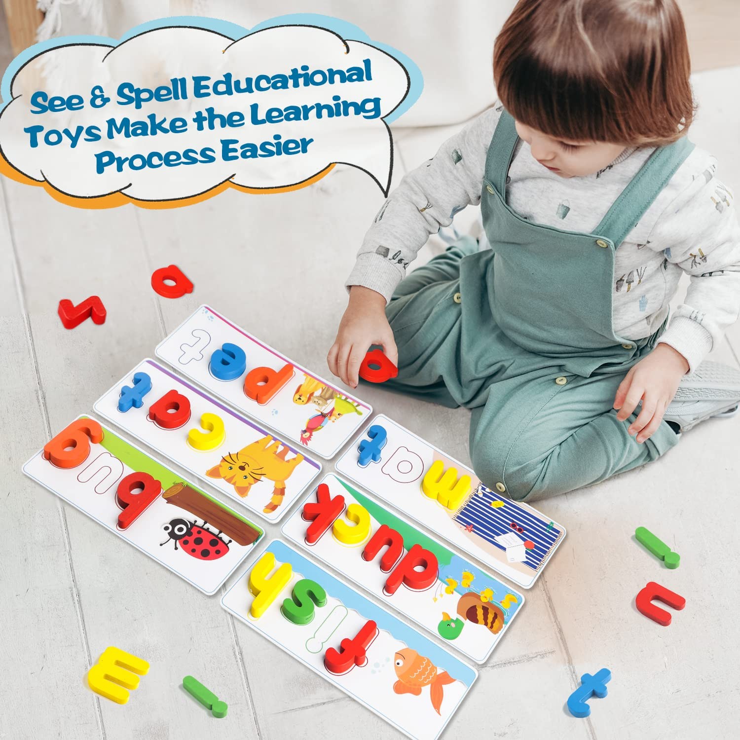 Learning Educational Toys for 2 3 4 5 6 Years Old Boys Small, Multicolor