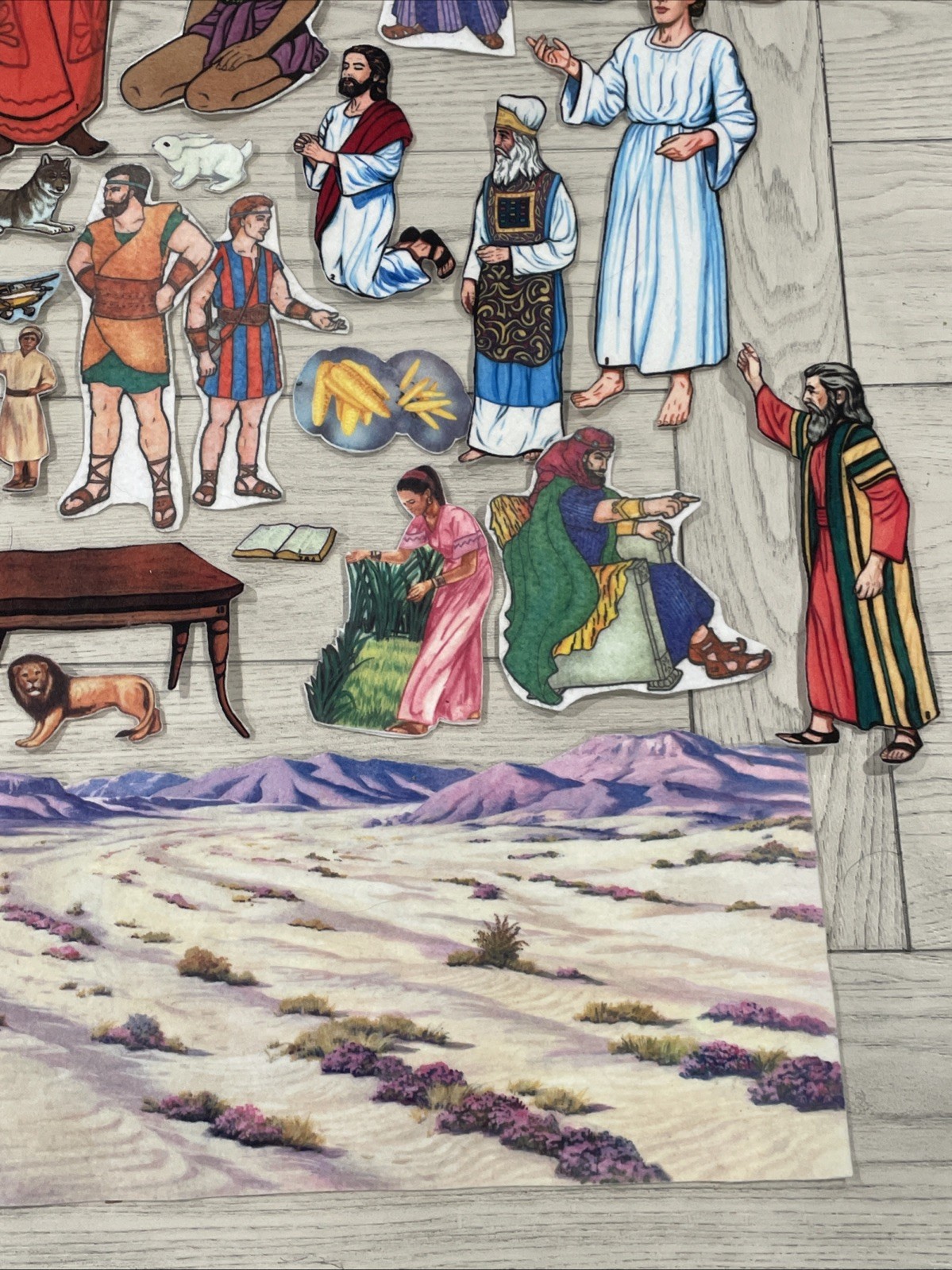 Vintage Bible Stories Felt Board Set Flannel Sunday School VBS Over 40 Pieces