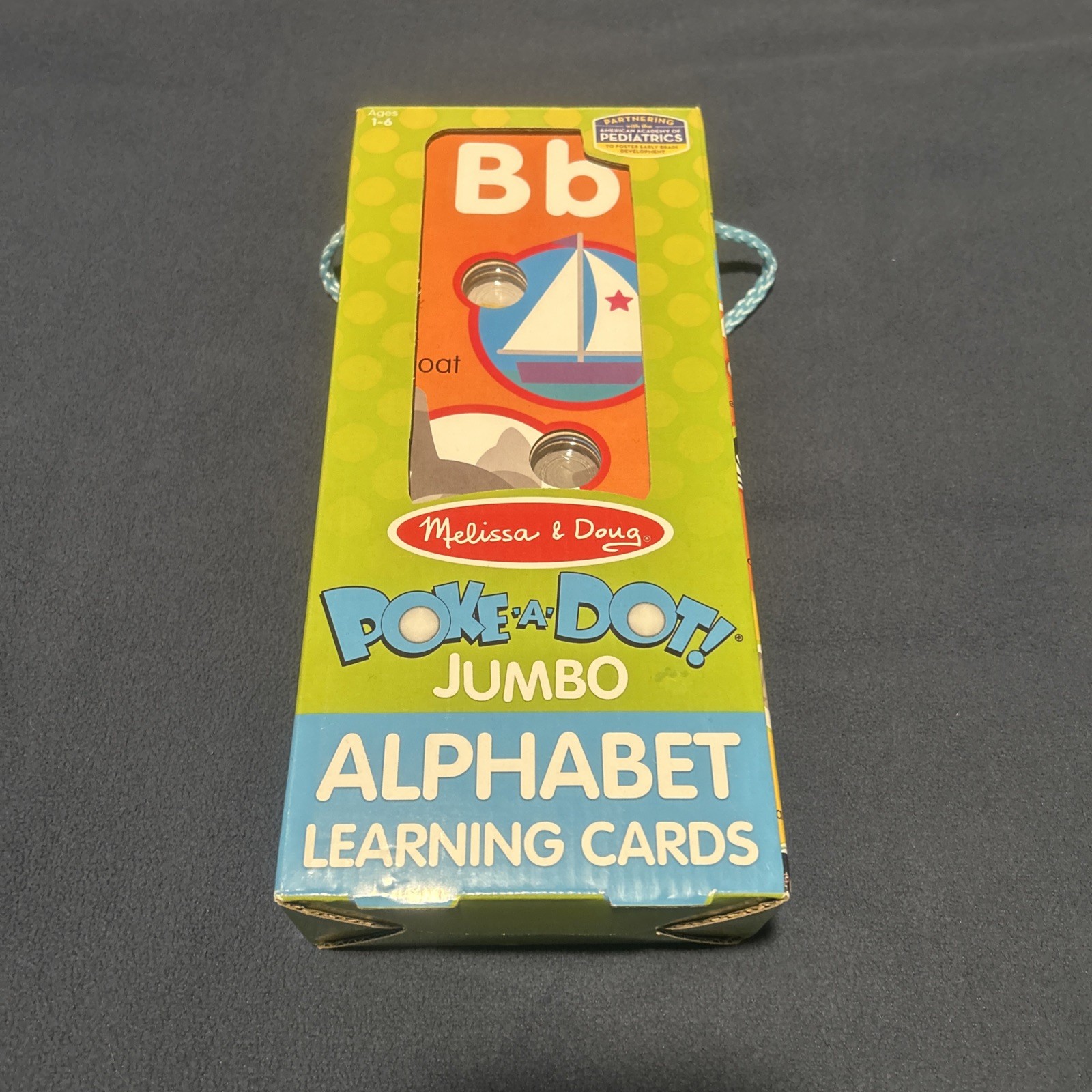 Melissa & Doug Poke A Dot Jumbo Alphabet Learning Cards Double Sided Cards