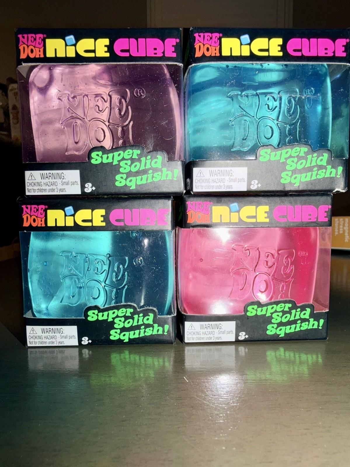NeeDoh Nice Cube Squishy Toy Purple NEW