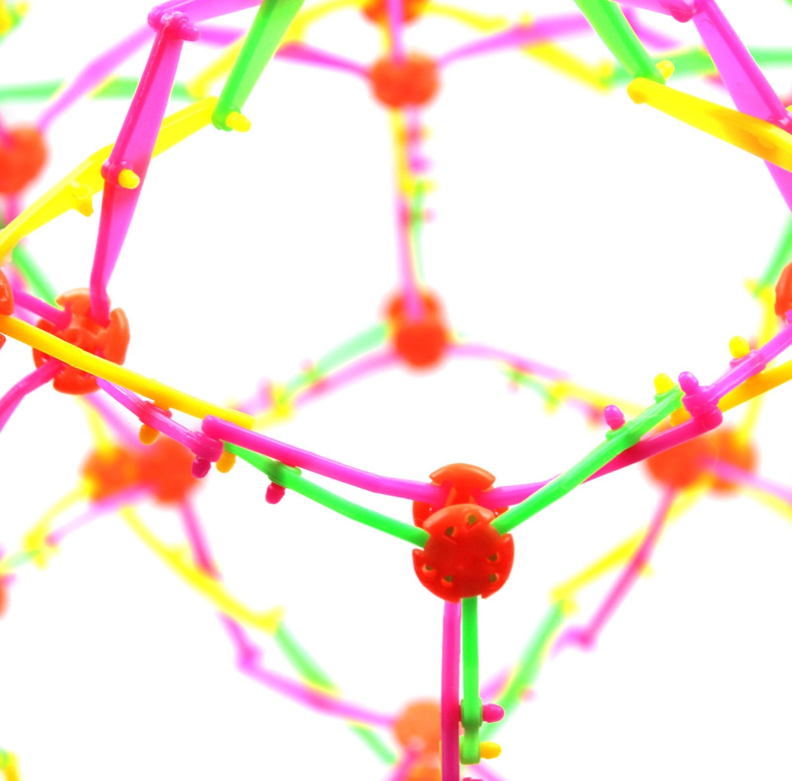 Expanding Multicolor Hoberman Sphere Ball Science STEM Toy 6.5” Expands To 10.5”
